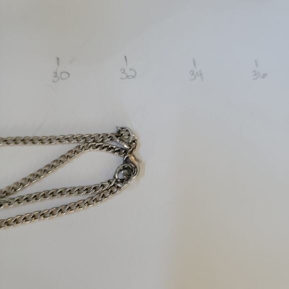 Purple Beaded Necklace with Silver Accent Long Chain Boho Jewelry Statement Gift - Picture 10 of 10